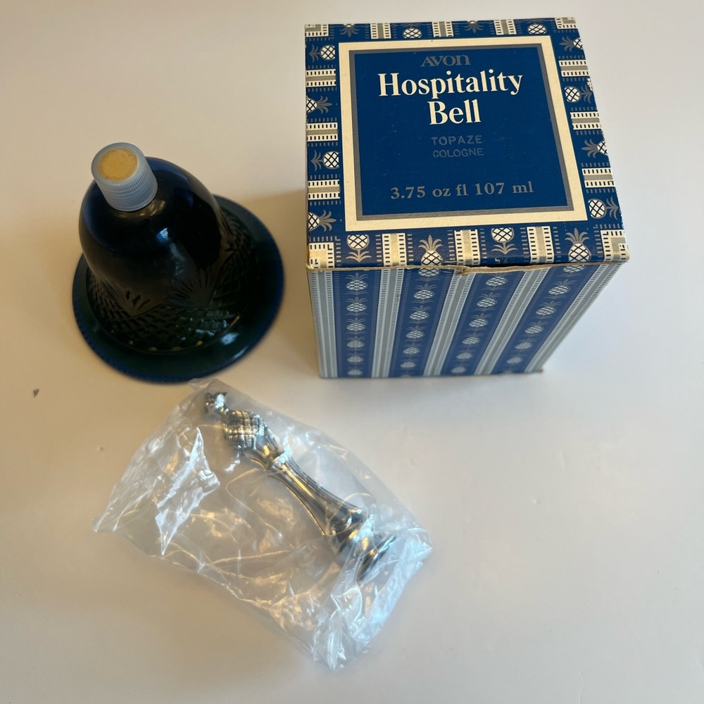 Avon Blue and White Hospitality Bell Set
